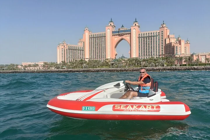 120 MINUTES Dubai Private Self-Drive SeaKart Jet Ski Boat Tour