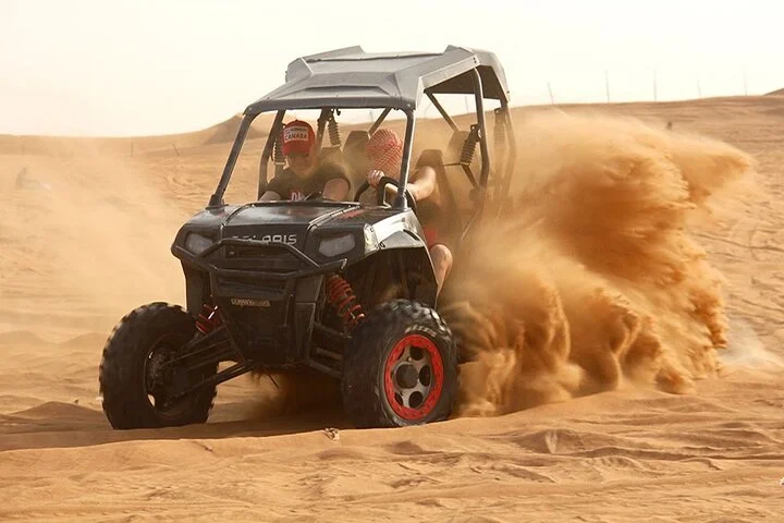 1Hour Red Dunes Desert Buggy Adventure with Camel Ride Experience