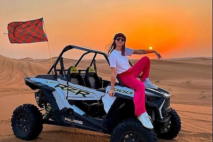 1Hour Red Dunes Desert Buggy Adventure with Camel Ride Experience