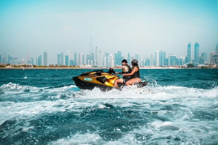 24 Karat Gold Jet Ski Adventure with Burj Khalifa View