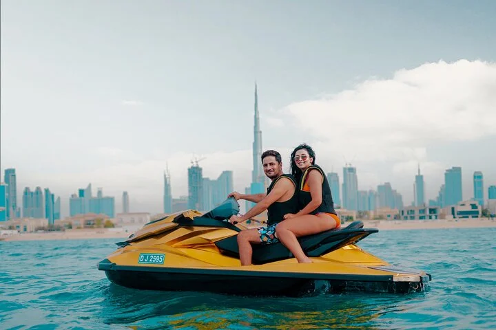24 Karat Gold Jet Ski Adventure with Burj Khalifa View