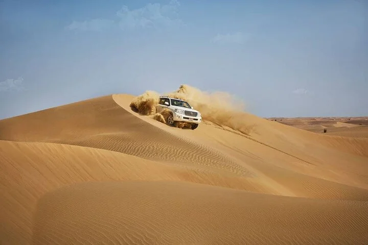 4hrs Dubai Morning Private 4x4 Jeep Only Dunes Drive Camel Ride
