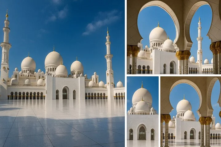 Abu Dhabi Full Day Private Tour with Grand Mosque & Palace Visit