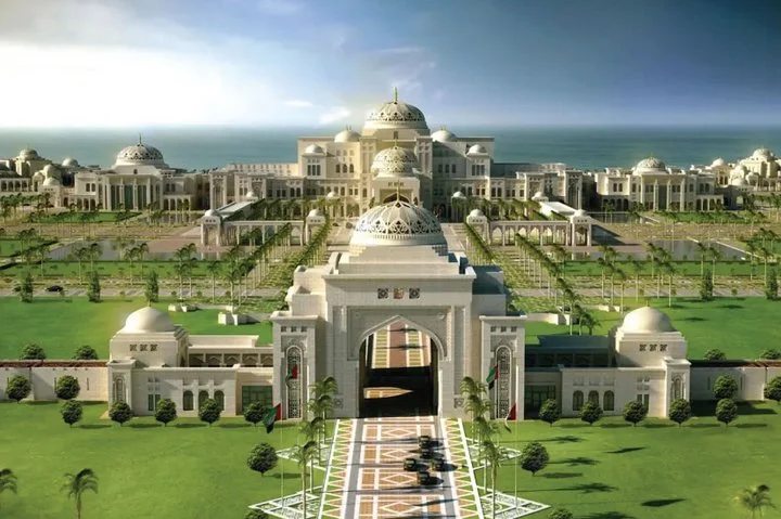 Abu Dhabi Mosque with Qasr Watn and Lunch at Emirates Palace