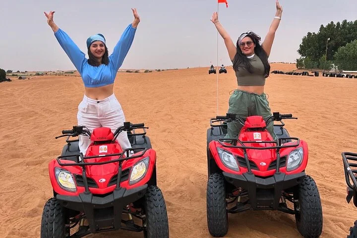 All in one Dubai Desert Safari ATV or Buggy Camelride BBQ Dinner