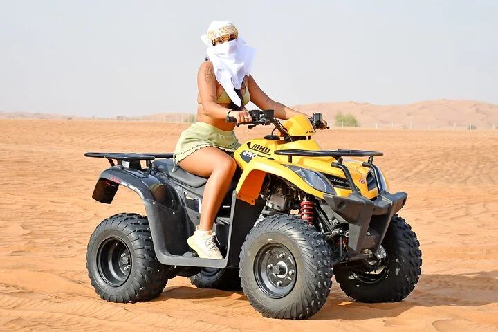 All in one Dubai Desert Safari ATV or Buggy Camelride BBQ Dinner