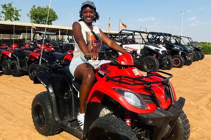 All in one Dubai Desert Safari ATV or Buggy Camelride BBQ Dinner