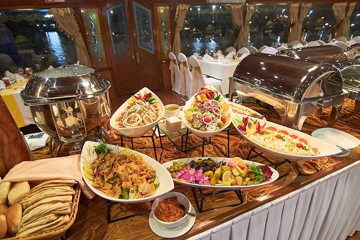 An Amazing View With Delicious Dinner In Cruise