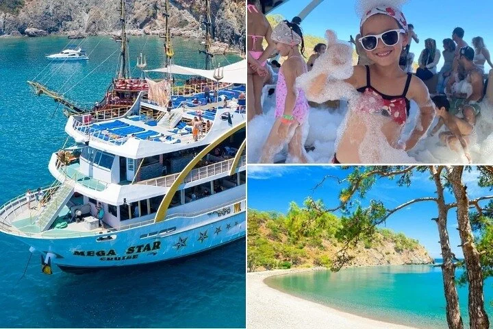 Antalya / Kemer : Mega Star Party Boat Trip w/ Lunch & Transfer