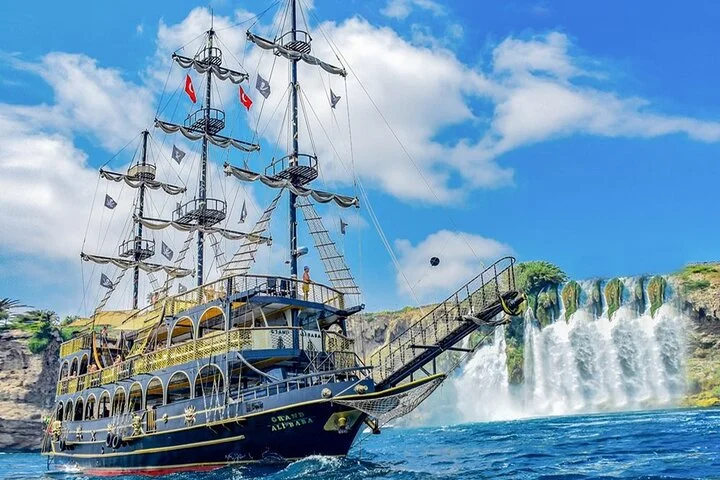 Antalya Lara Pirate Boat Trip w/Soft Drinks, Lunch & Pickup