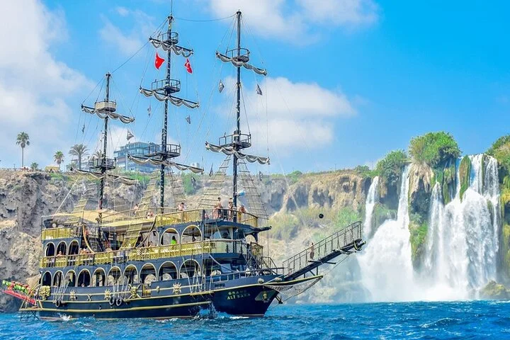 Antalya Lara Pirate Boat Trip w/Soft Drinks, Lunch & Pickup
