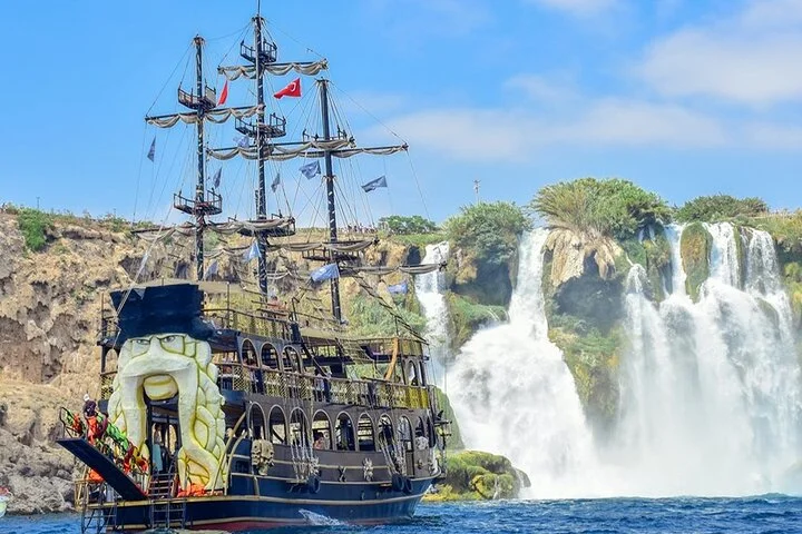 Antalya Lara Pirate Boat Trip w/Soft Drinks, Lunch & Pickup