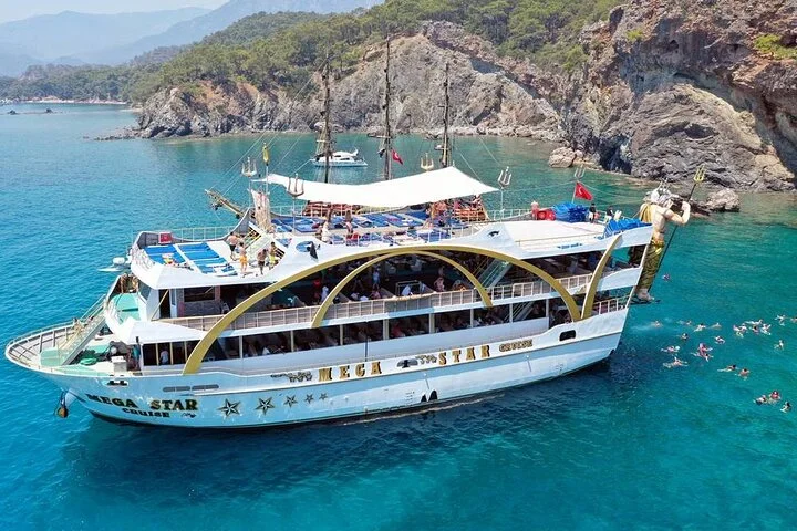 Antalya Mega Star Yacht Tour with Lunch, Foam Party & Transfer