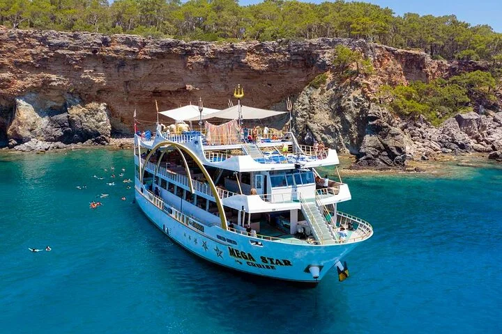 Antalya Mega Star Yacht Tour with Lunch, Foam Party & Transfer