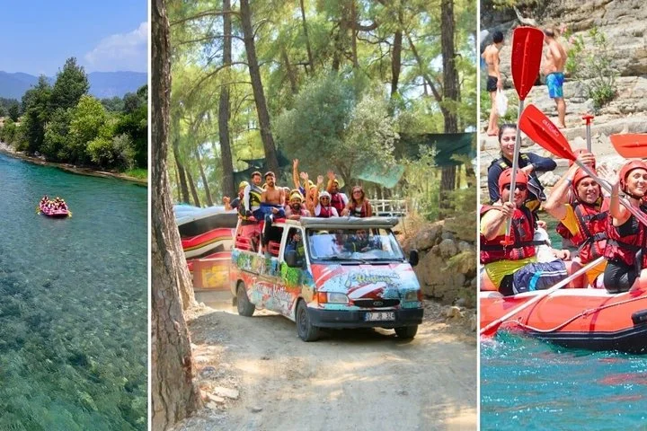 Antalya/Belek : Combo Rafting,Jeep&Buggy Safari ,Zipline(5 in 1 )