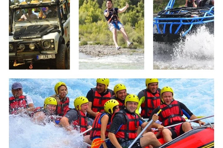 Antalya/Belek : Combo Rafting,Jeep&Buggy Safari ,Zipline(5 in 1 )
