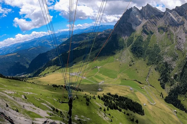 Baptism in Paragliding in La Clusaz