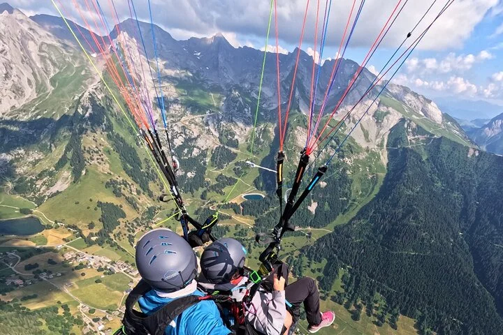 Baptism in Paragliding in La Clusaz