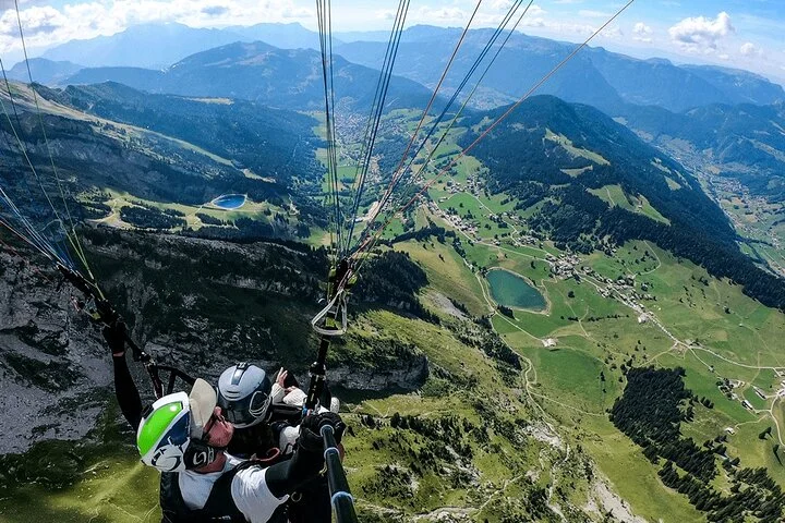 Baptism in Paragliding in La Clusaz