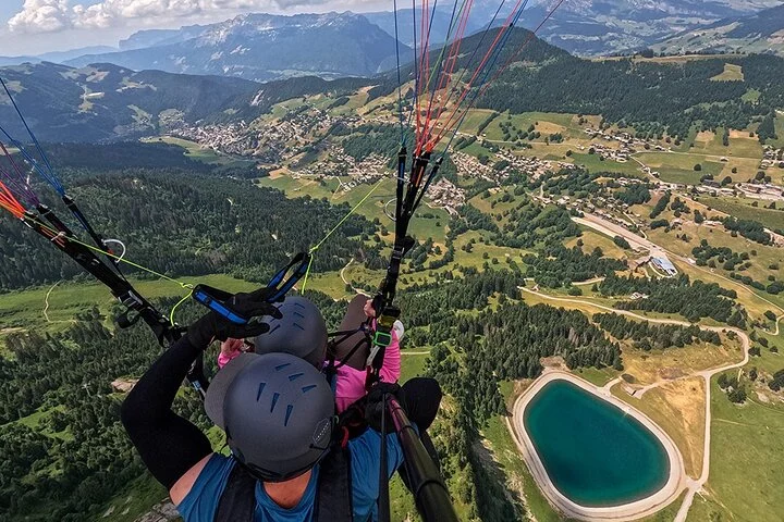 Baptism in Paragliding in La Clusaz