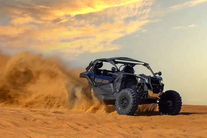 Can-Am Buggy Lahbab: 30/60 Min Camel Ride Sandboard Falcon Photo