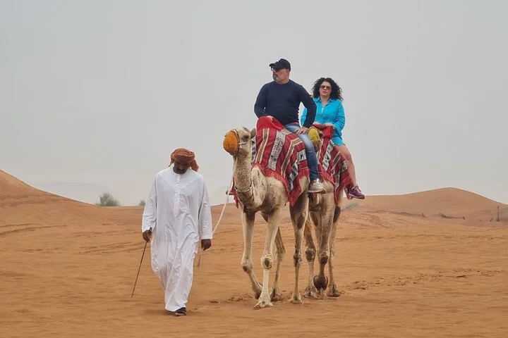 Can-Am Buggy Lahbab: 30/60 Min Camel Ride Sandboard Falcon Photo