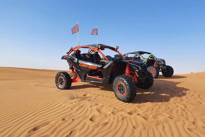 Can-Am Buggy Lahbab: 30/60 Min Camel Ride Sandboard Falcon Photo
