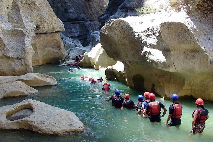 Canyoning and Rafting Adventure incl. Lunch from Alanya