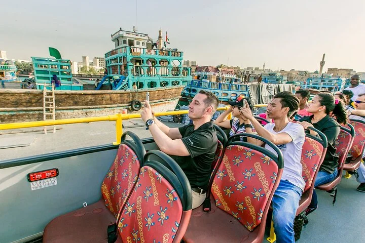 City Sightseeing Dubai HOHO Bus Tour, Dhow Cruise & Aquaventure