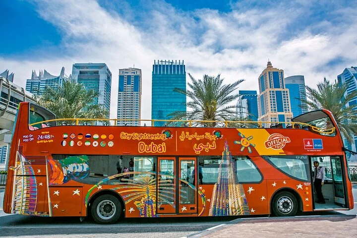 City Sightseeing Dubai HOHO Bus Tour, Dhow Cruise & Aquaventure