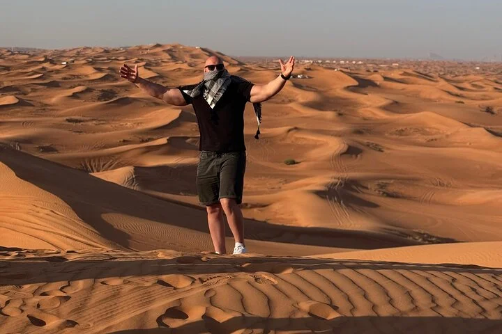 Customized Dubai Morning Desert Safari Dune Bashing Sandboarding