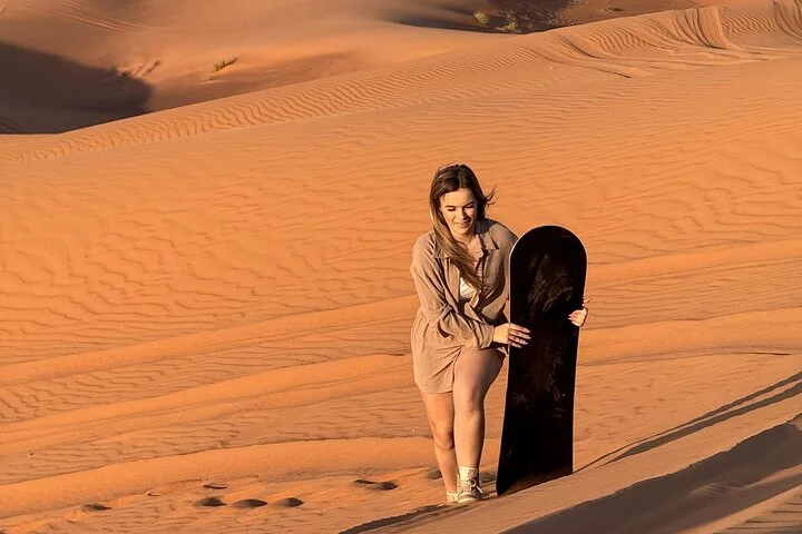 Customized Dubai Morning Desert Safari Dune Bashing Sandboarding