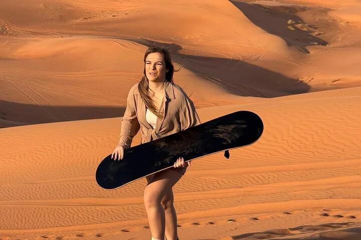 Customized Dubai Morning Desert Safari Dune Bashing Sandboarding