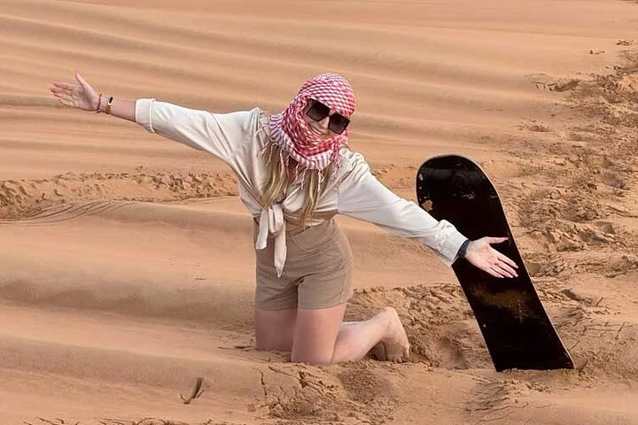 Customized Dubai Morning Desert Safari Dune Bashing Sandboarding