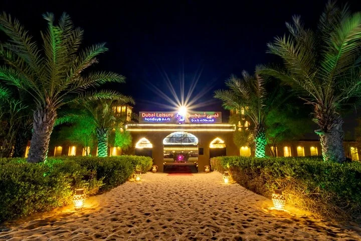 Deluxe Sunset Desert Safari: SandSurfing, Camel Ride & BBQ dinner
