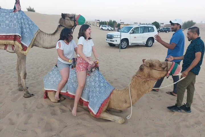 Desert Safari Dubai Live Shows Camel Ride Dinner with Quad Bikes