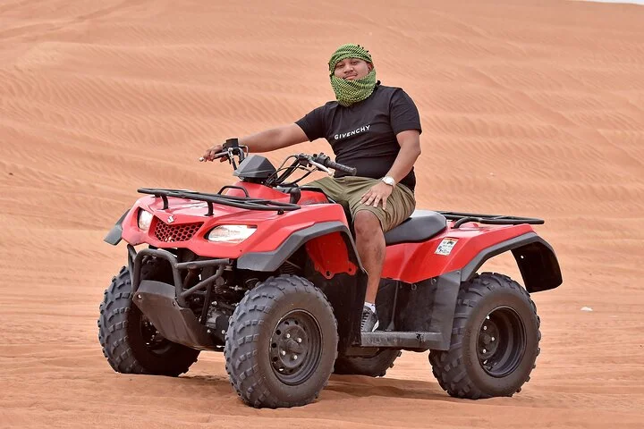 Desert Safari, Quad Biking (30 mins) & VIP BBQ Dinner Experience