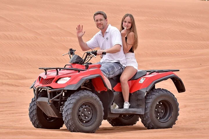 Desert Safari, Quad Biking (30 mins) & VIP BBQ Dinner Experience
