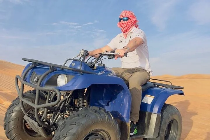 Desert Safari, Quad Biking (30 mins) & VIP BBQ Dinner Experience