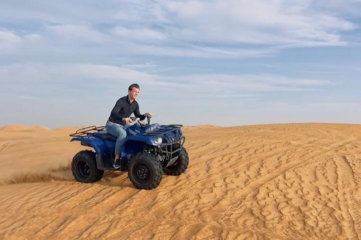 Desert Safari, Quad Biking (30 mins) & VIP BBQ Dinner Experience