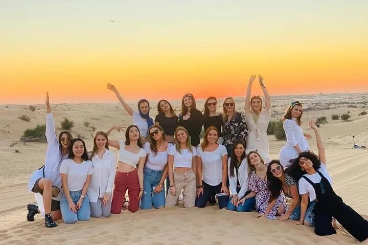 Desert Safari with 4x4 Dune Bashing Camel Ride Sand Boarding