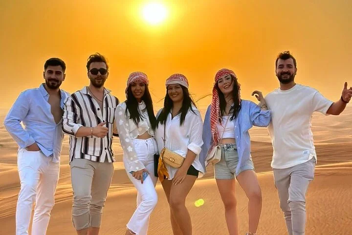 Desert Safari with 4x4 Dune Bashing Camel Ride Sand Boarding