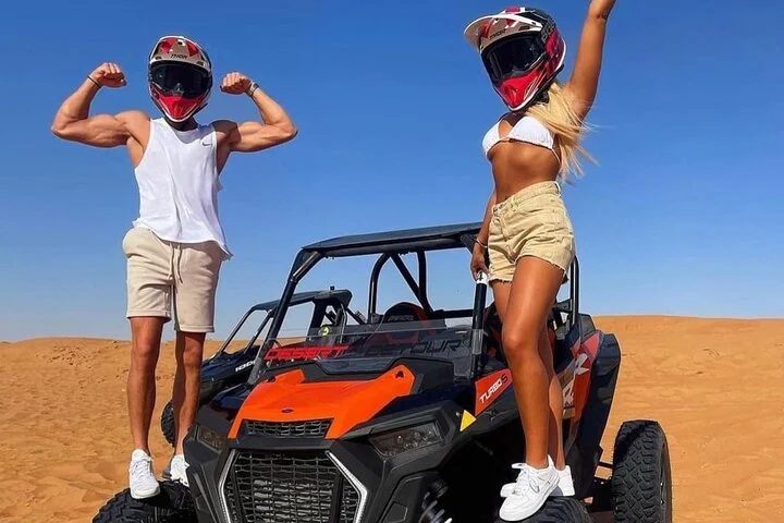 Desert Safari with 4x4 Dune Bashing Camel Ride Sand Boarding