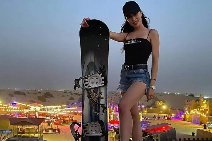 Desert Safari With BBQ Dinner, Camel Ride, Sand Boarding In Dubai
