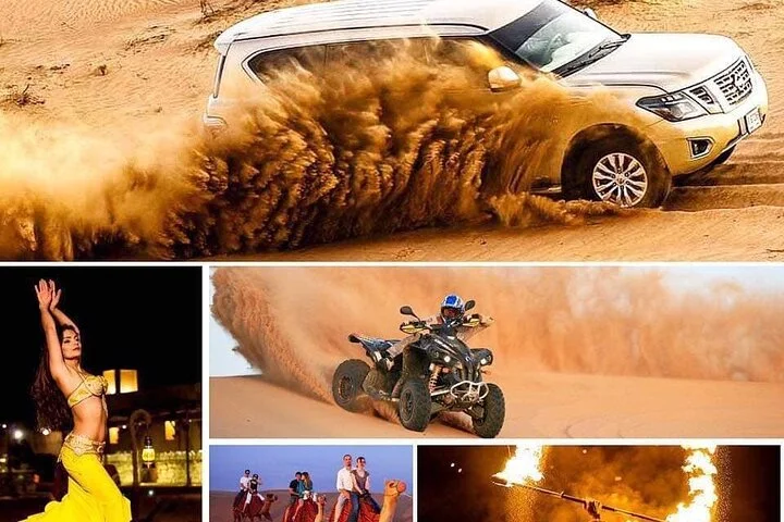 Desert Safari With BBQ Dinner, Camel Ride, Sand Boarding In Dubai