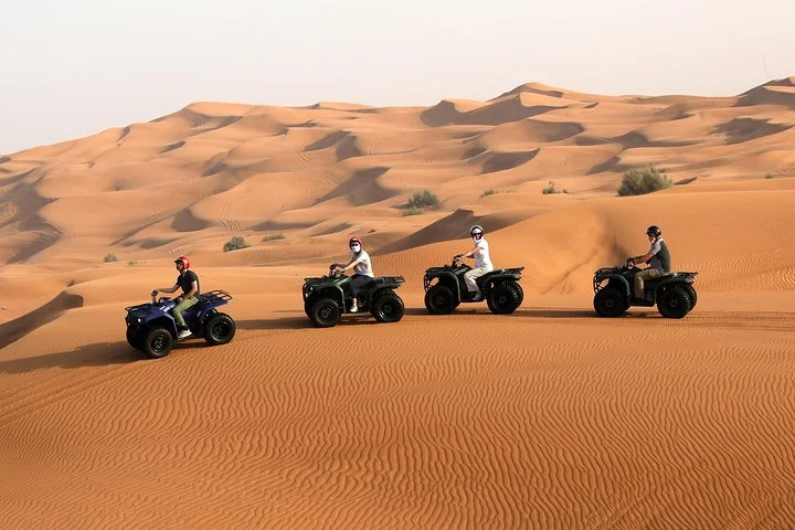 Dubai: Adventure Quad Bike Safari, Camel Ride & Refreshments