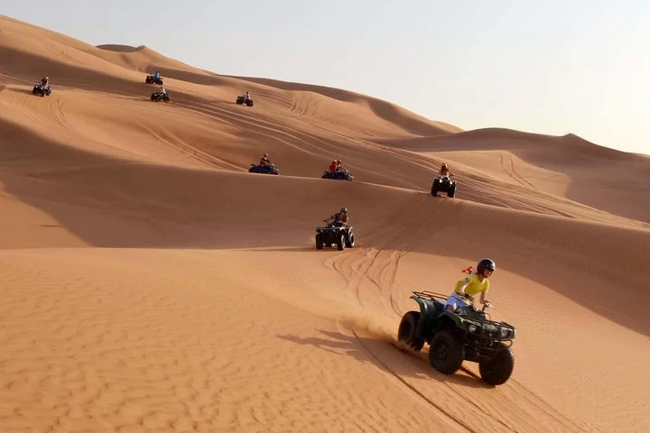 Dubai: Adventure Quad Bike Safari, Camel Ride & Refreshments