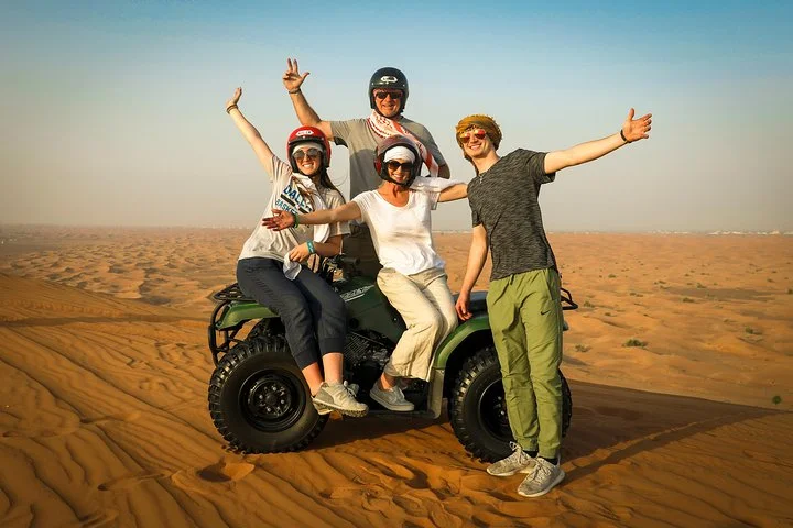 Dubai: Adventure Quad Bike Safari, Camel Ride & Refreshments