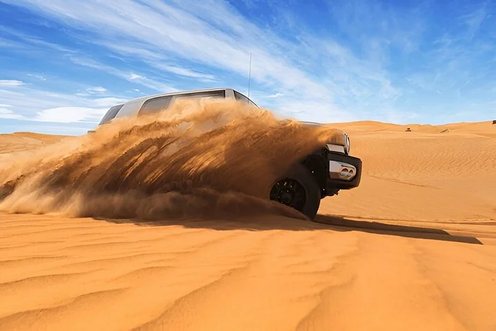 Dubai: Arabian Nights Red Dunes 4x4 Pick /Drop Camel Dinner Shows