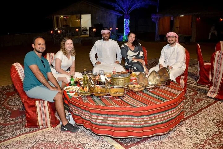 Dubai: Arabian Nights Red Dunes 4x4 Pick /Drop Camel Dinner Shows